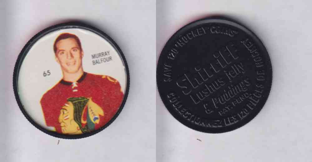 1960-61 SHIRRIFF HOCKEY COIN #65 M. BALFOUR photo 1960-61 SHIRRIFF HOCKEY COIN #65 M. BALFOUR photo