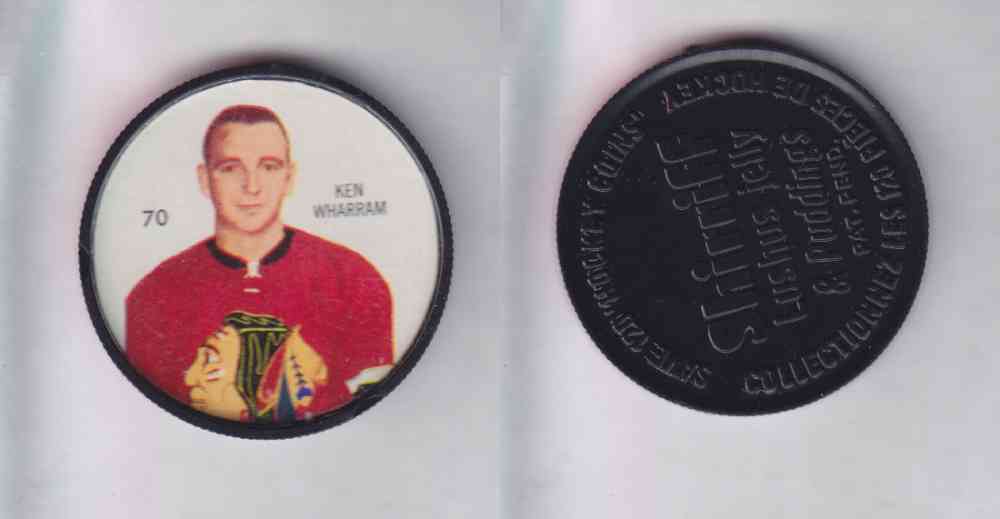 1960-61 SHIRRIFF HOCKEY COIN #70 K. WHARRAM photo 1960-61 SHIRRIFF HOCKEY COIN #70 K. WHARRAM photo