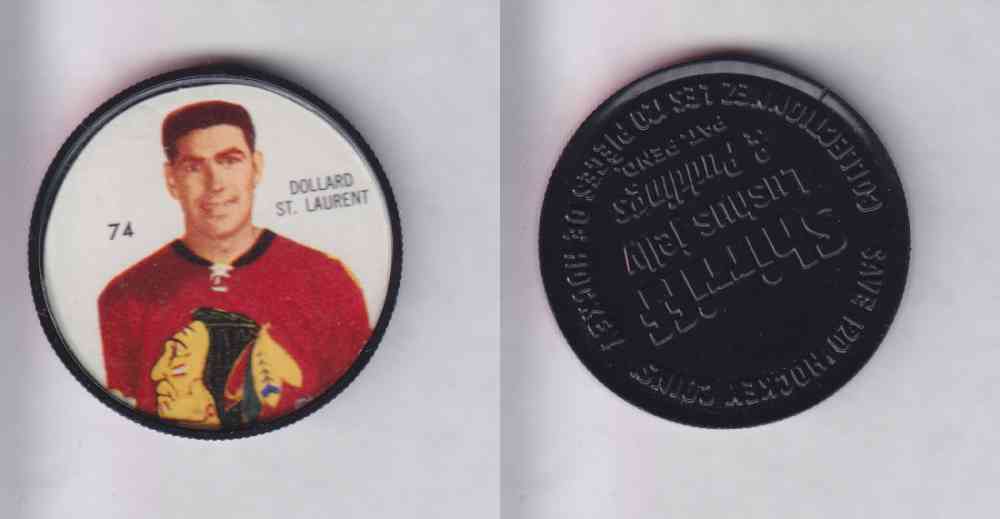 1960-61 SHIRRIFF HOCKEY COIN #74 D. ST. LAURENT photo 1960-61 SHIRRIFF HOCKEY COIN #74 D. ST. LAURENT photo