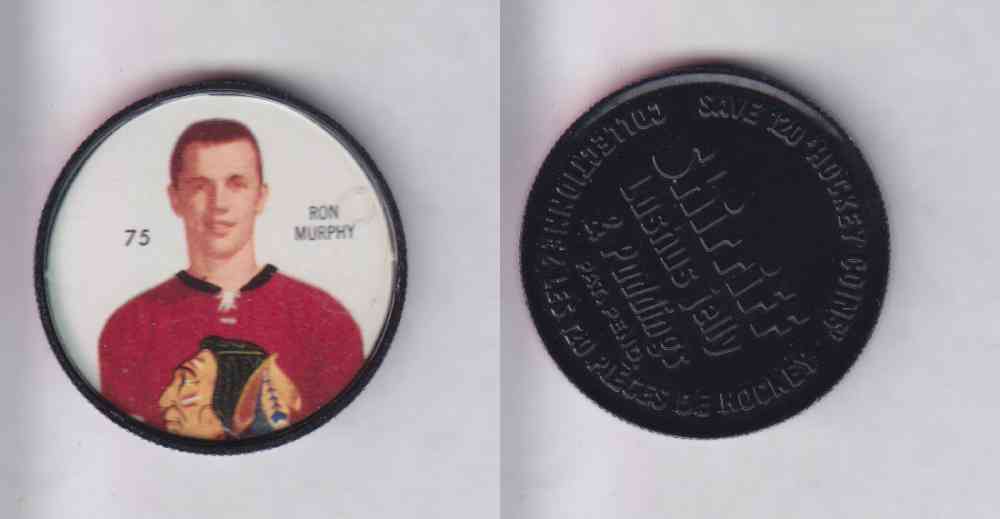 1960-61 SHIRRIFF HOCKEY COIN #75 R. MURPHY photo 1960-61 SHIRRIFF HOCKEY COIN #75 R. MURPHY photo