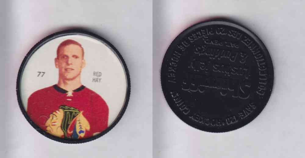 1960-61 SHIRRIFF HOCKEY COIN #77 R. HAY photo 1960-61 SHIRRIFF HOCKEY COIN #77 R. HAY photo