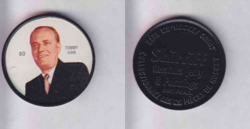 1960-61 SHIRRIFF HOCKEY COIN  #80  T. IVAN photo