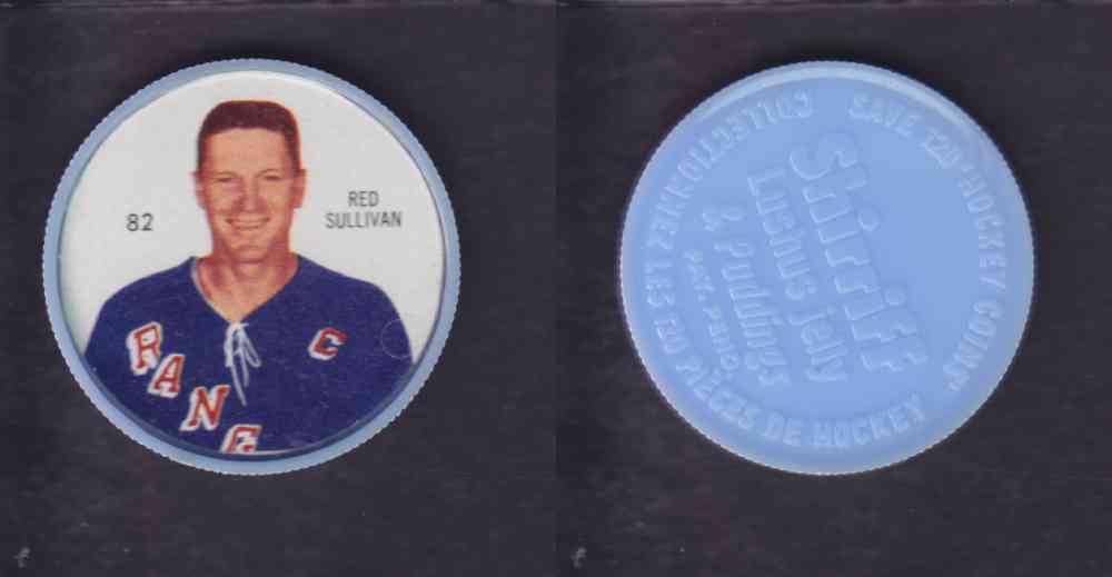 1960-61 SHIRRIFF HOCKEY COIN #82 R. SULLIVAN photo 1960-61 SHIRRIFF HOCKEY COIN #82 R. SULLIVAN photo