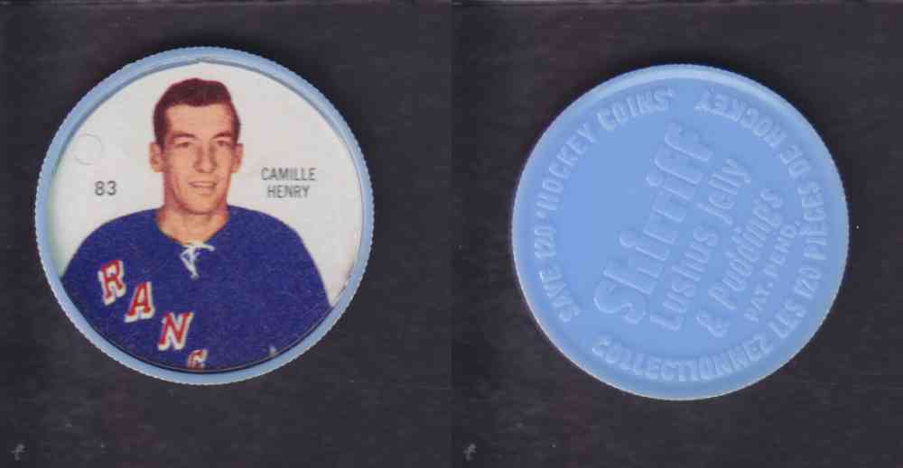1960-61 SHIRRIFF HOCKEY COIN #83 C. HENRY photo 1960-61 SHIRRIFF HOCKEY COIN #83 C. HENRY photo