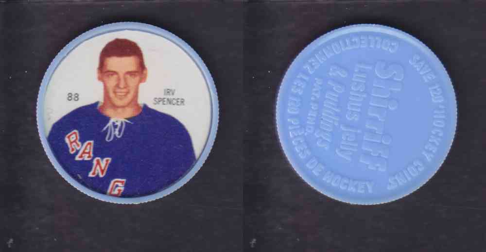 1960-61 SHIRRIFF HOCKEY COIN #88 I. SPENCER photo 1960-61 SHIRRIFF HOCKEY COIN #88 I. SPENCER photo