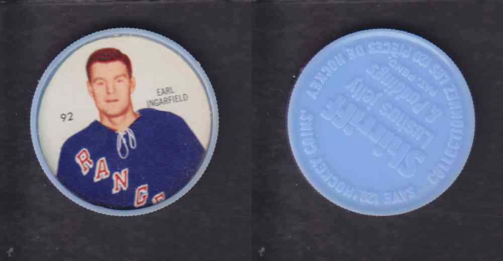 1960-61 SHIRRIFF HOCKEY COIN #92 E. INGARFIELD photo 1960-61 SHIRRIFF HOCKEY COIN #92 E. INGARFIELD photo