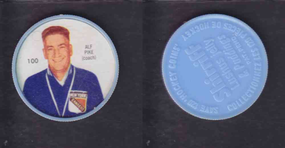 1960-61 SHIRRIFF HOCKEY COIN #100 A. PIKE photo 1960-61 SHIRRIFF HOCKEY COIN #100 A. PIKE photo