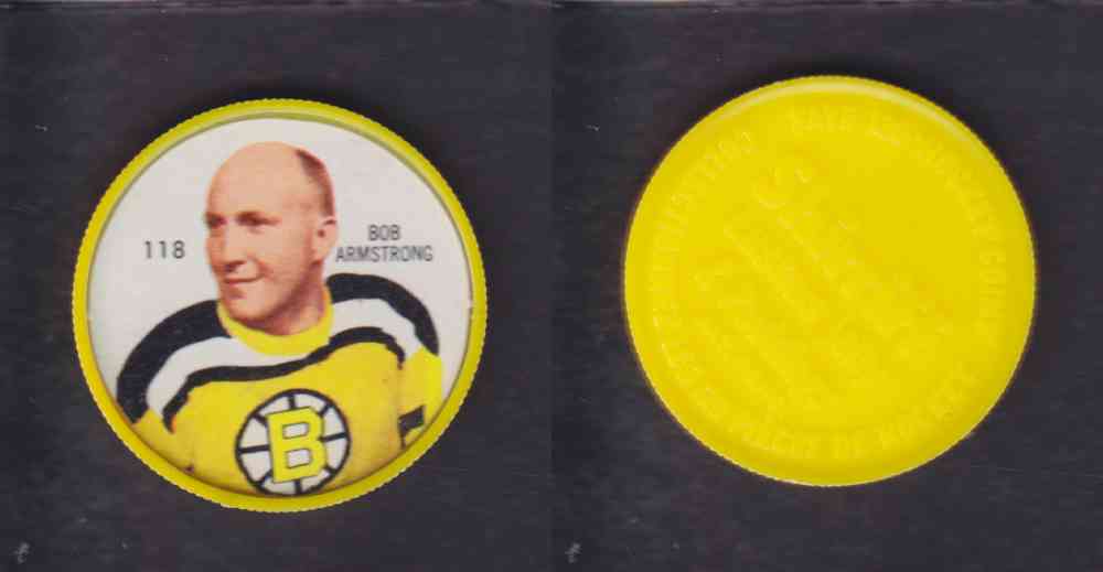 1960-61 SHIRRIFF HOCKEY COIN #118 B. ARMSTRONG photo 1960-61 SHIRRIFF HOCKEY COIN #118 B. ARMSTRONG photo