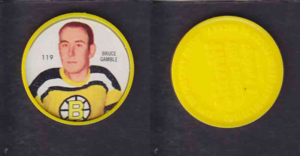 1960-61 SHIRRIFF HOCKEY COIN  #119  B. GAMBLE photo