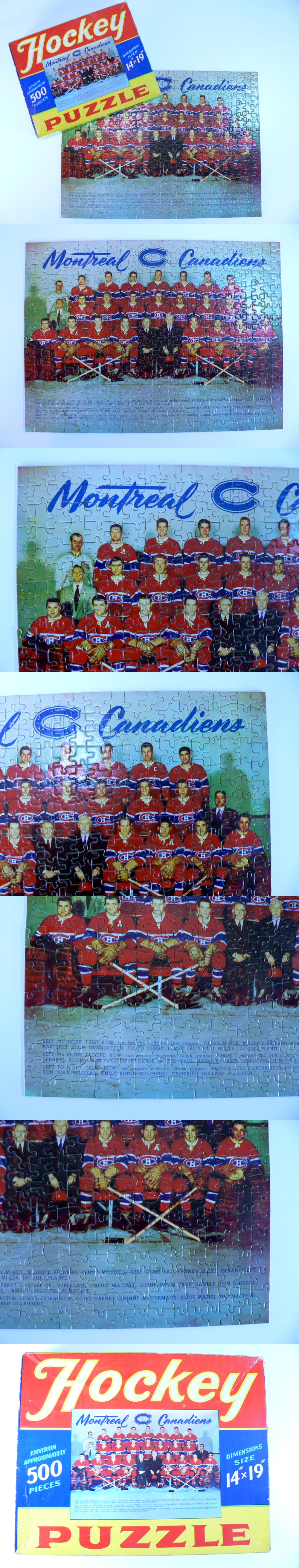 1952-53 DISPENSACO MONTREAL CANADIENS PUZZLE & BOX photo 1952-53 DISPENSACO MONTREAL CANADIENS PUZZLE & BOX photo