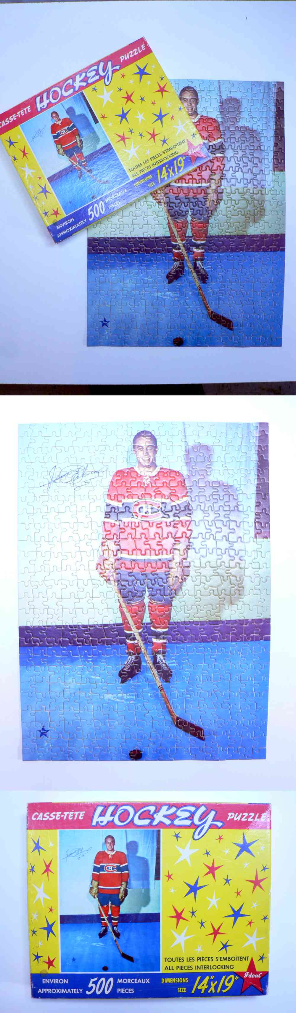 1950'S DISPENSACO MONTREAL CANADIENS JEAN BELIVEAU PUZZLE photo 1950'S DISPENSACO MONTREAL CANADIENS JEAN BELIVEAU PUZZLE photo