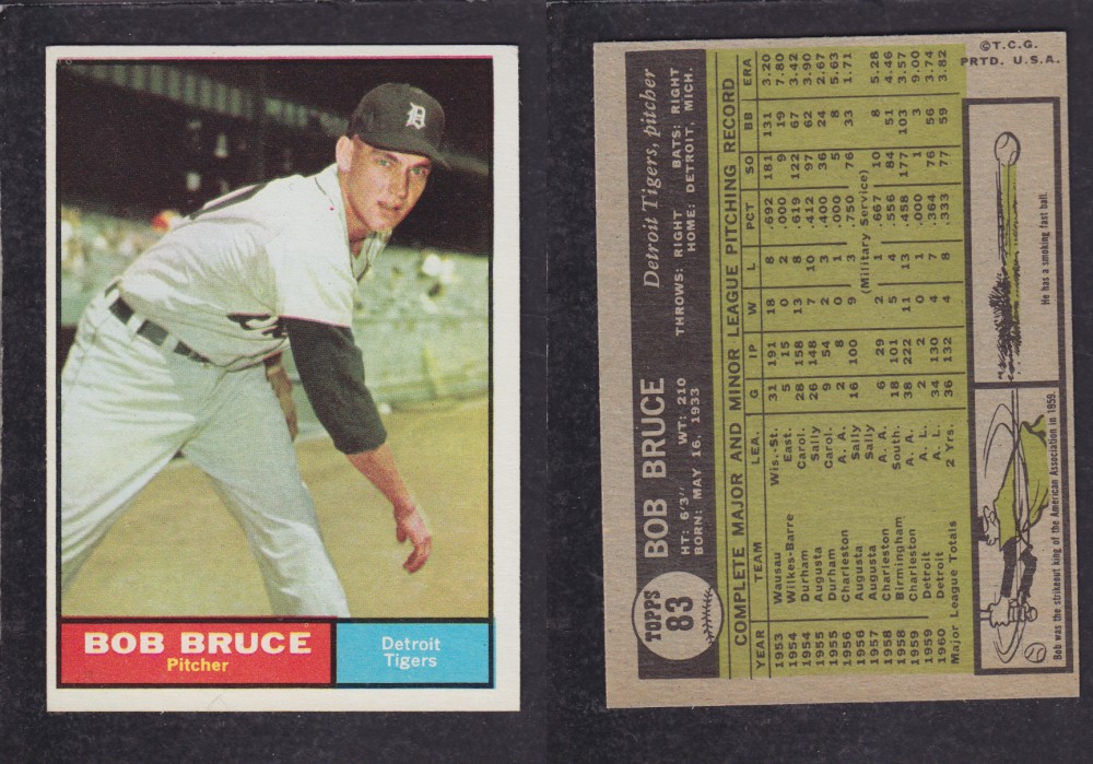 1962 TOPPS BASEBALL CARD #83 B. BRUCE photo 1962 TOPPS BASEBALL CARD #83 B. BRUCE photo