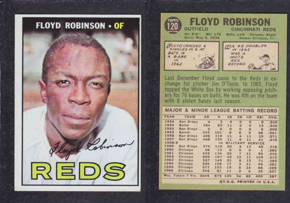 1967 TOPPS BASEBALL CARD #120 F. ROBINSON photo 1967 TOPPS BASEBALL CARD #120 F. ROBINSON photo