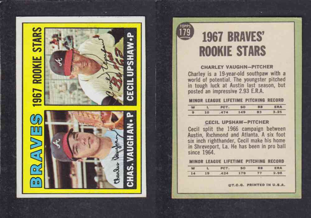 1967 TOPPS BASEBALL CARD #179 BTAVES, ROOKIE STARS photo 1967 TOPPS BASEBALL CARD #179 BTAVES, ROOKIE STARS photo