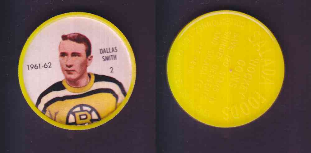 1961-62 SHIRRIFF SALADA HOCKEY COIN #2 D. SMITH photo 1961-62 SHIRRIFF SALADA HOCKEY COIN #2 D. SMITH photo