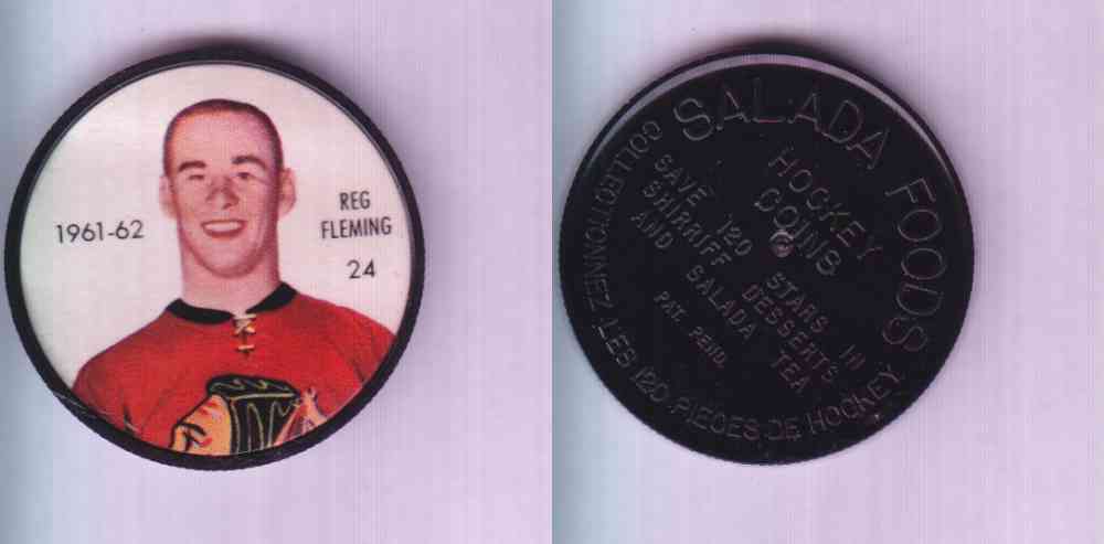 1961-62 SHIRRIFF SALADA HOCKEY COIN #24 R. FLEMING photo 1961-62 SHIRRIFF SALADA HOCKEY COIN #24 R. FLEMING photo