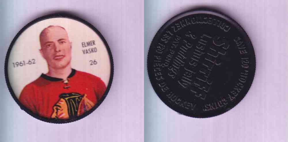1961-62 SHIRRIFF SALADA HOCKEY COIN #26 E. VASKO photo 1961-62 SHIRRIFF SALADA HOCKEY COIN #26 E. VASKO photo
