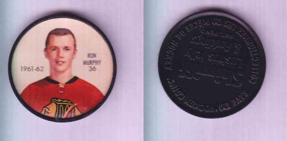 1961-62 SHIRRIFF SALADA HOCKEY COIN #36 R. MURPHY photo 1961-62 SHIRRIFF SALADA HOCKEY COIN #36 R. MURPHY photo