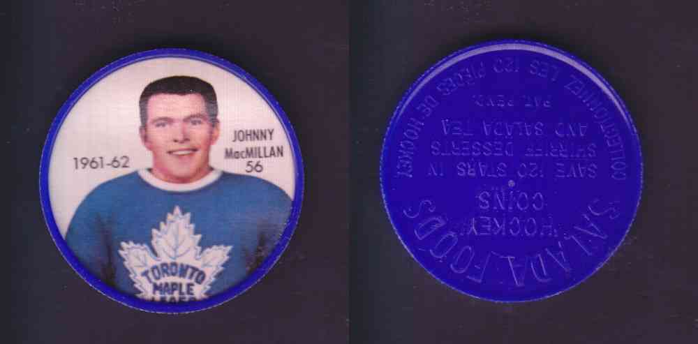 1961-62 SHIRRIFF SALADA HOCKEY COIN #56 J. MacMILLAN photo 1961-62 SHIRRIFF SALADA HOCKEY COIN #56 J. MacMILLAN photo