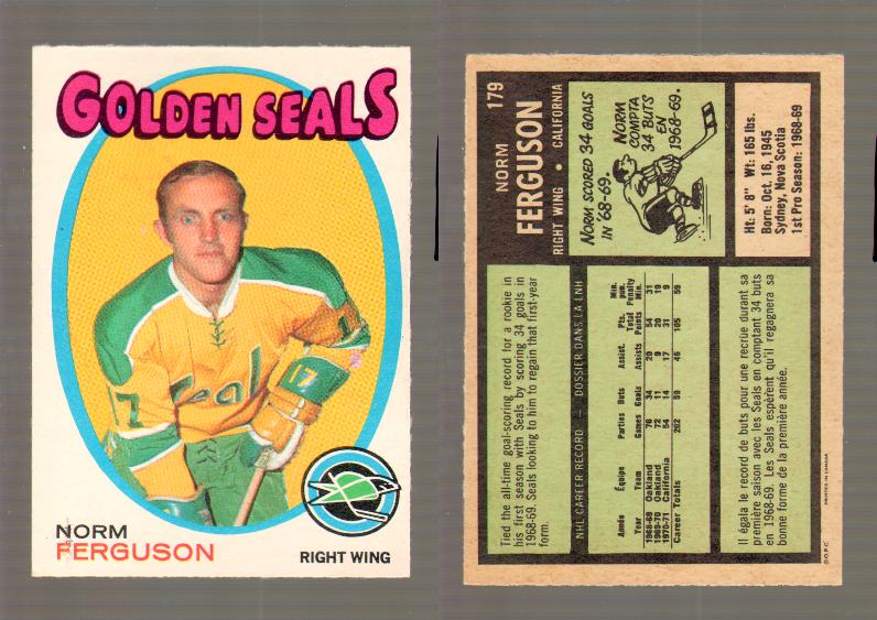 1971-72 O-PEE-CHEE HOCKEY CARD #179 N.FERGUSON photo
