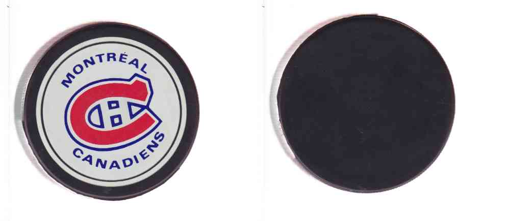 1986-93 IG1 IN GLAS CO AHL MONTREAL CANADIENS GAME PUCK photo 1986-93 IG1 IN GLAS CO AHL MONTREAL CANADIENS GAME PUCK photo