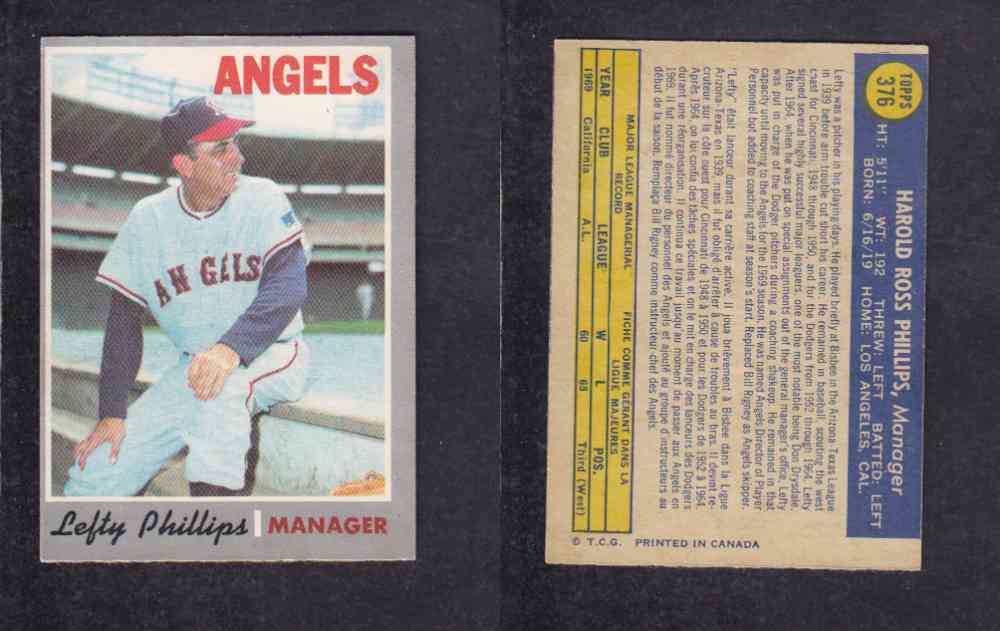 1970 O-PEE-CHEE BASEBALL CARD #376 L. PHILLIPS photo 1970 O-PEE-CHEE BASEBALL CARD #376 L. PHILLIPS photo