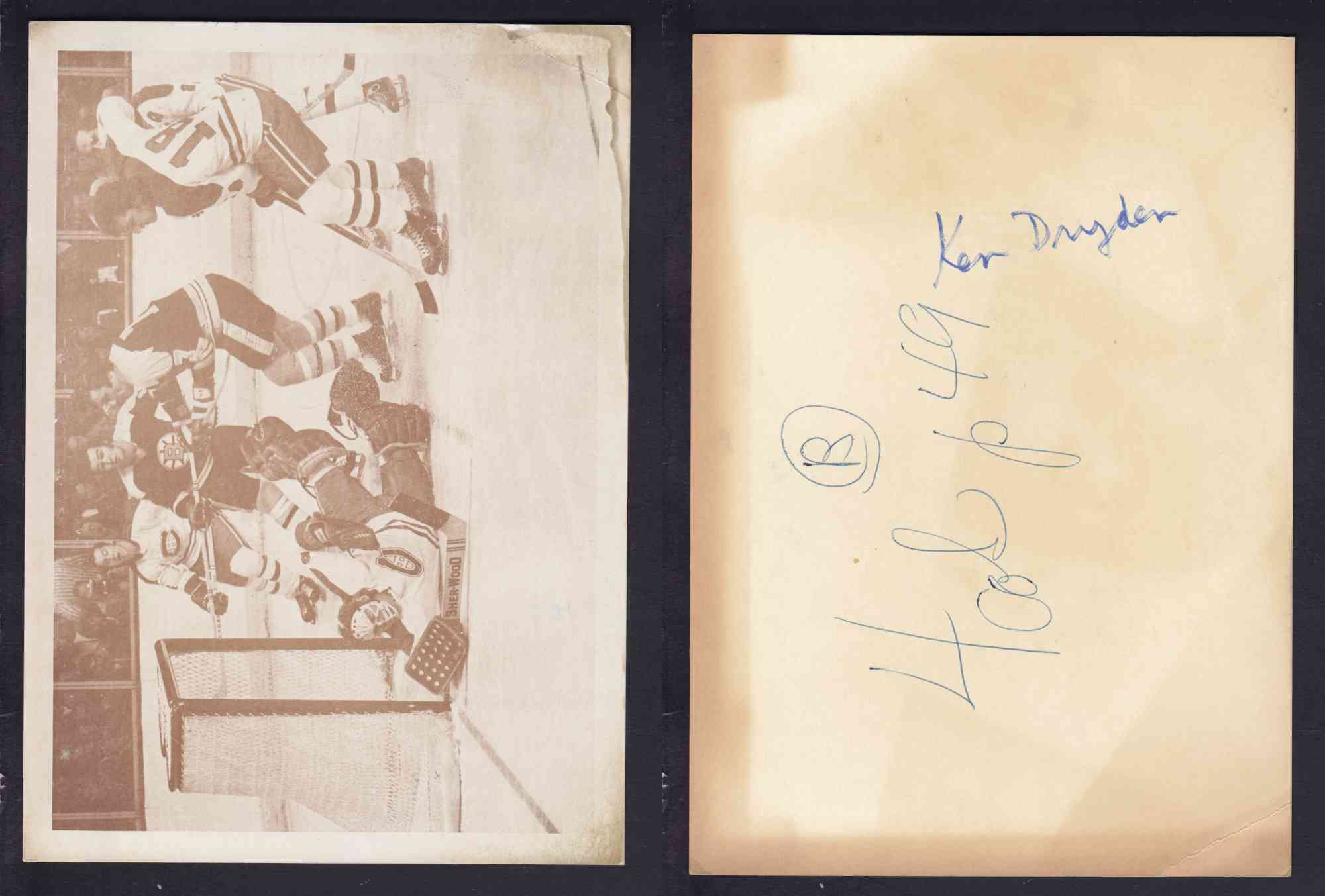 EARLY 1970'S MONTREAL CANADIENS K. DRYDEN PHOTO photo EARLY 1970'S MONTREAL CANADIENS K. DRYDEN PHOTO photo
