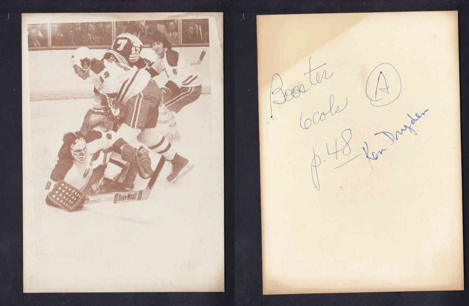EARLY 1970'S MONTREAL CANADIENS K. DRYDEN PHOTO photo EARLY 1970'S MONTREAL CANADIENS K. DRYDEN PHOTO photo