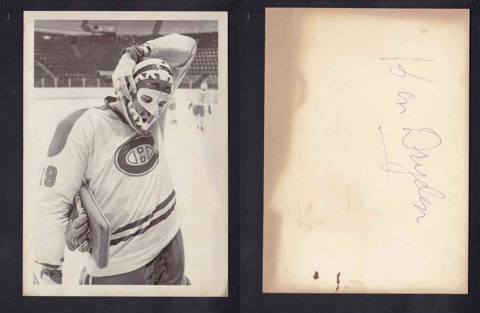 EARLY 1970'S MONTREAL CANADIENS K. DRYDEN PHOTO photo EARLY 1970'S MONTREAL CANADIENS K. DRYDEN PHOTO photo