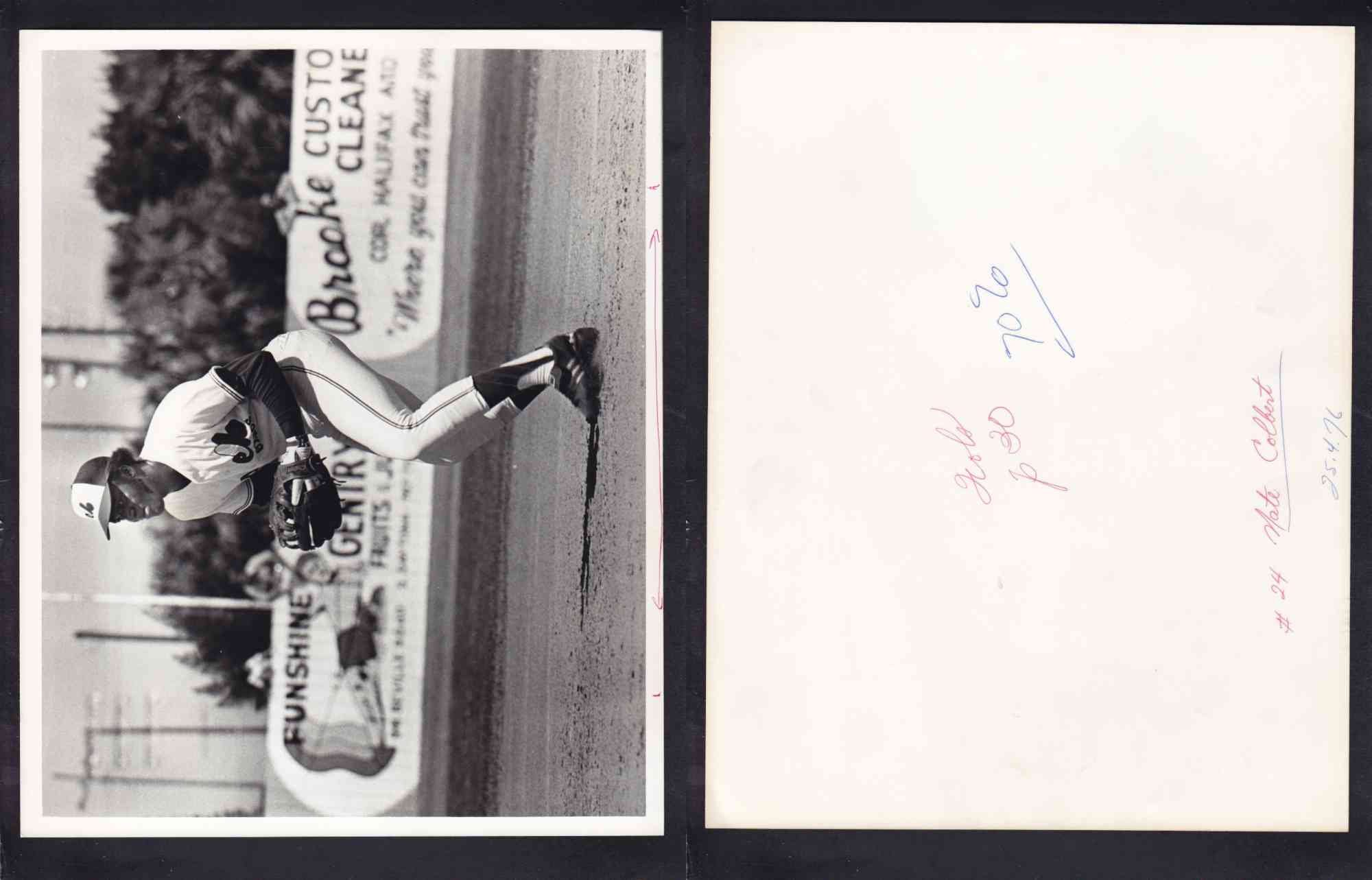 1970'S MONTREAL EXPOS PHOTO N. COLBERT photo 1970'S MONTREAL EXPOS PHOTO N. COLBERT photo