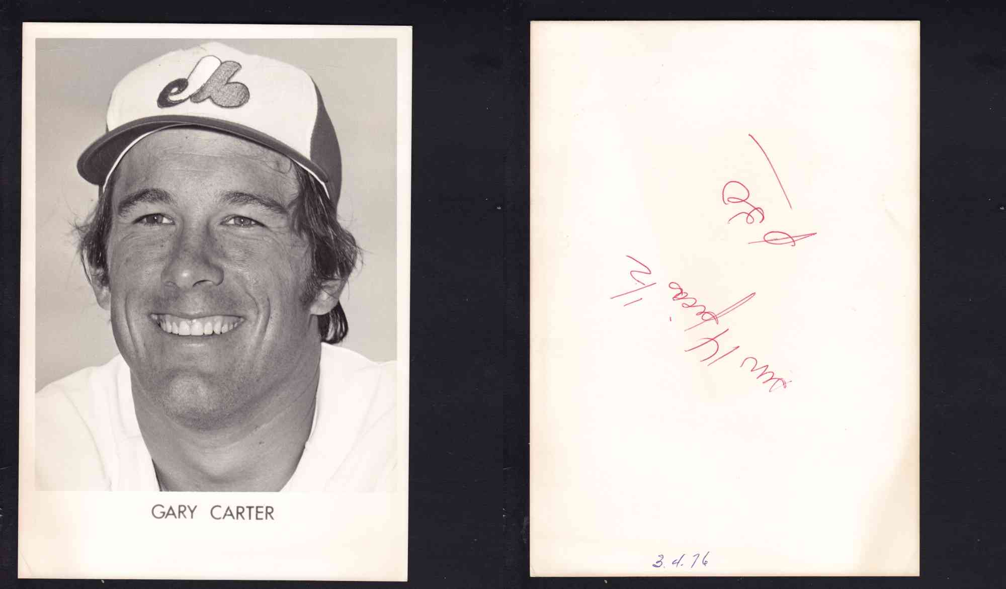1970'S MONTREAL EXPOS PHOTO G. CARTER photo 1970'S MONTREAL EXPOS PHOTO G. CARTER photo