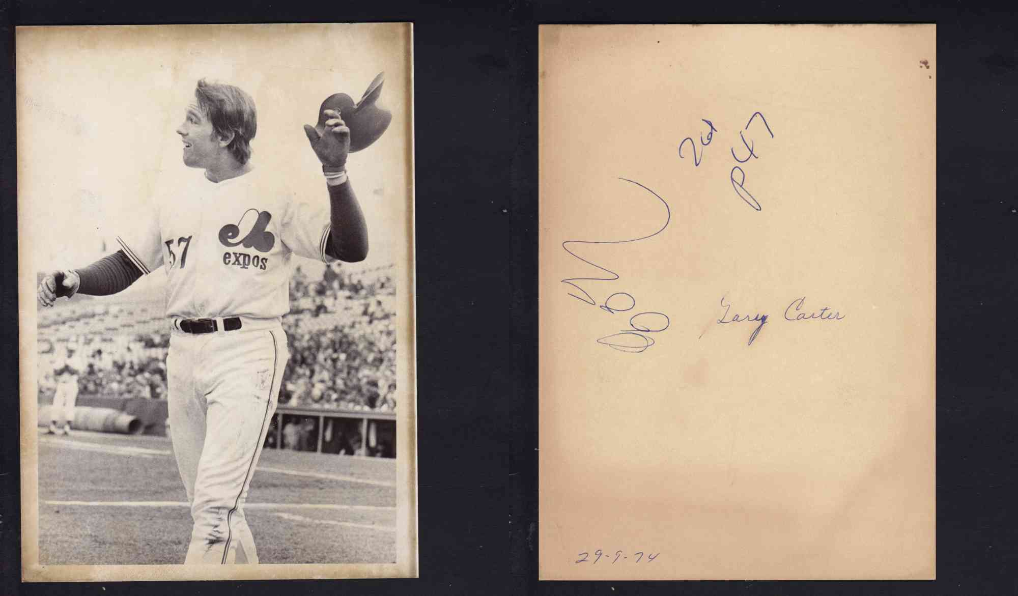 1970'S MONTREAL EXPOS PHOTO G. CARTER photo 1970'S MONTREAL EXPOS PHOTO G. CARTER photo