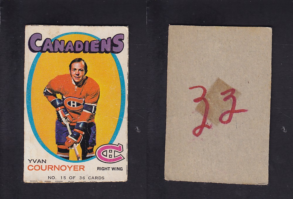 1971-72 BAZOOKA HOCKEY CARD #15 Y. COURNOYER photo
