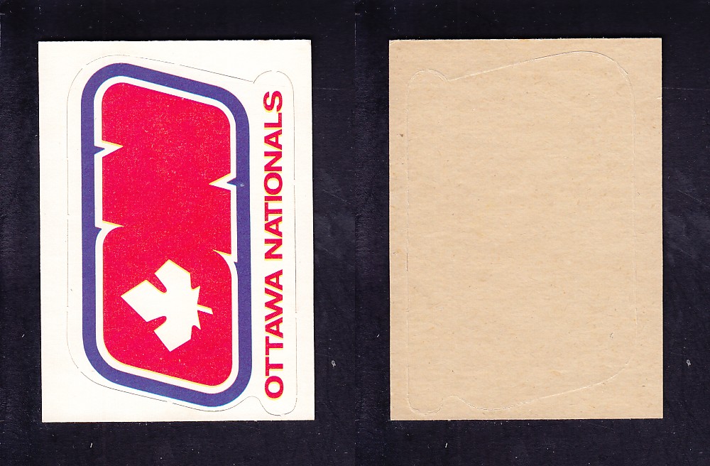 1972-73 O-P-C WHA TEAM EMBLEM OTTAWA NATIONALS photo