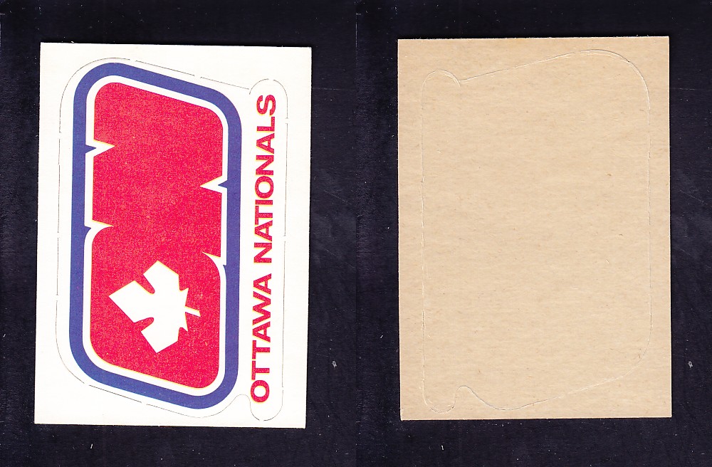 1972-73 O-P-C WHA TEAM EMBLEM OTTAWA NATIONALS photo