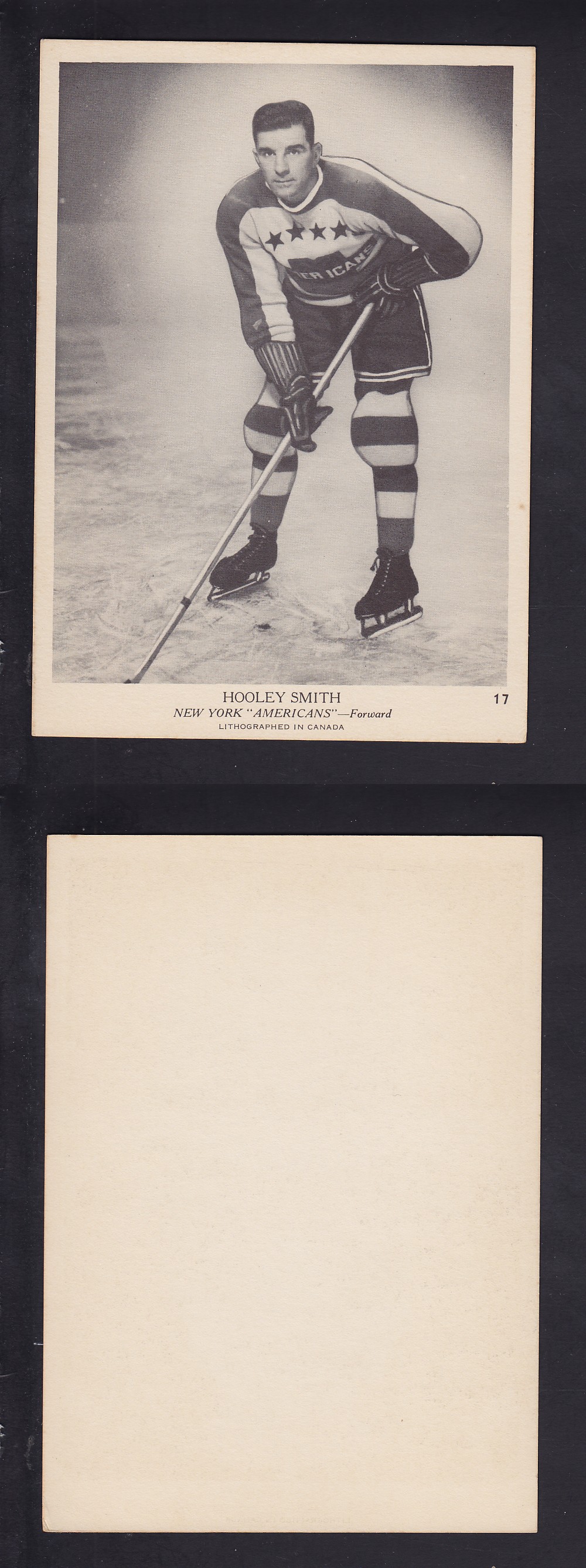 1939-40 O-PEE-CHEE HOCKEY CARD #17 H. SMITH photo 1939-40 O-PEE-CHEE HOCKEY CARD #17 H. SMITH photo