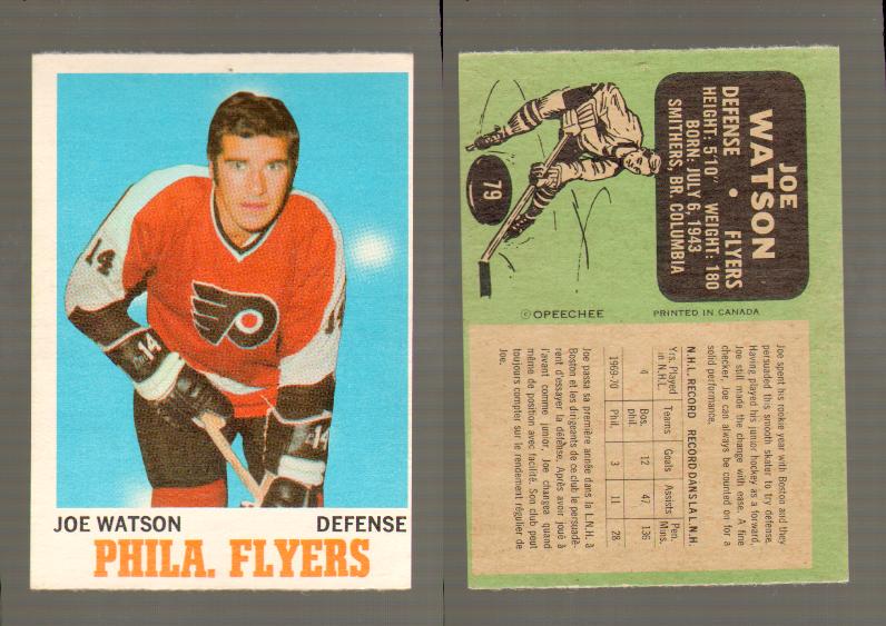 1970-71 O-PEE-CHEE CARD #79 J.WATSON photo 1970-71 O-PEE-CHEE CARD #79 J.WATSON photo
