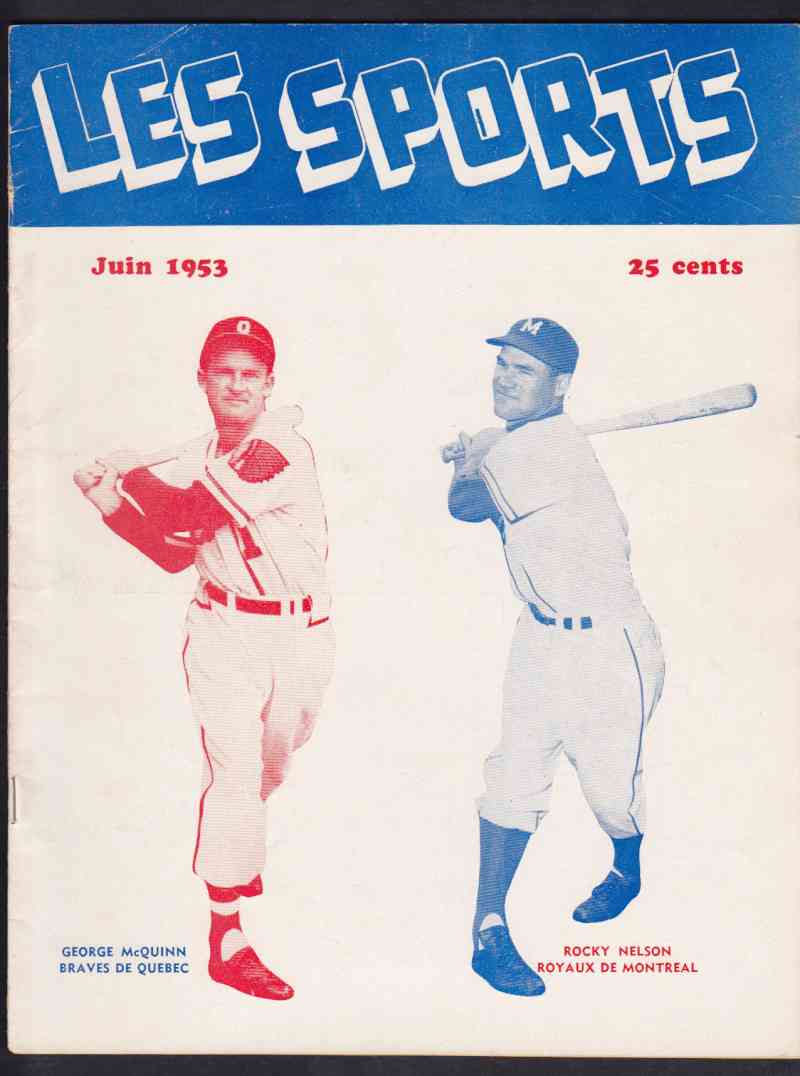 1953 LES SPORTS FULL MAGAZINE R.NELSON ON COVER photo 1953 LES SPORTS FULL MAGAZINE R.NELSON ON COVER photo