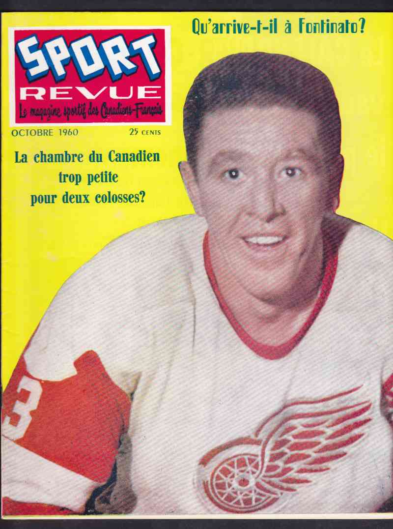 1960 LES SPORTS FULL MAGAZINE M.PRONOVOST ON COVER photo 1960 LES SPORTS FULL MAGAZINE M.PRONOVOST ON COVER photo