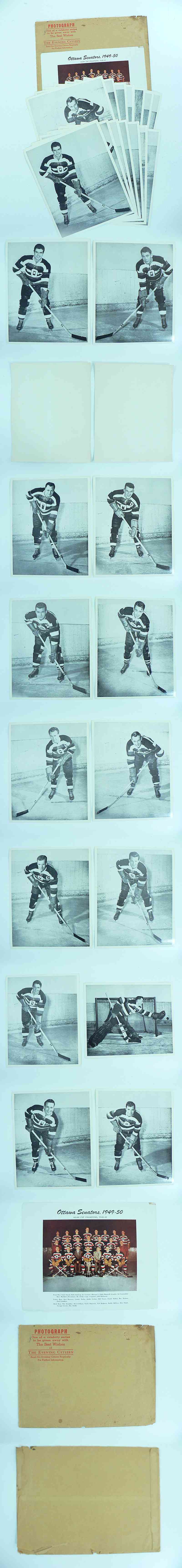 1949-50 CITIZEN OTTAWA SENATORS PREMIUM PHOTO FULL SET 15/15 & ORIGINAL ENVELOPE photo 1949-50 CITIZEN OTTAWA SENATORS PREMIUM PHOTO FULL SET 15/15 & ORIGINAL ENVELOPE photo