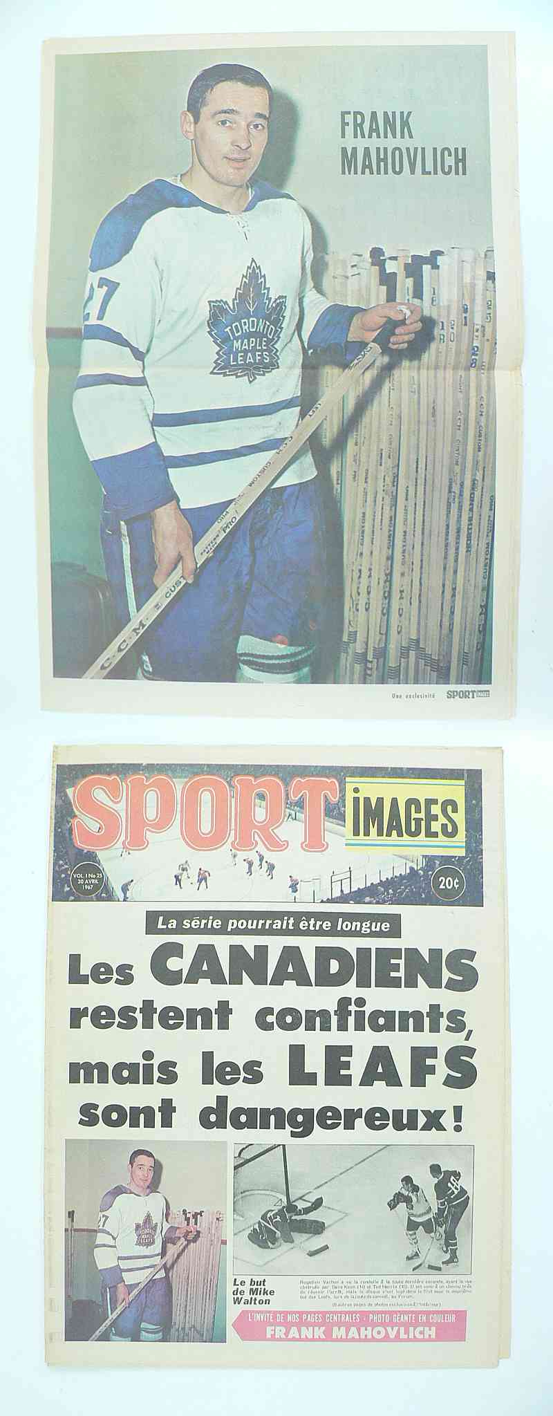 1967 SPORT IMAGES FULL MAGAZINE F.MAHOVLICH POSTER photo 1967 SPORT IMAGES FULL MAGAZINE F.MAHOVLICH POSTER photo