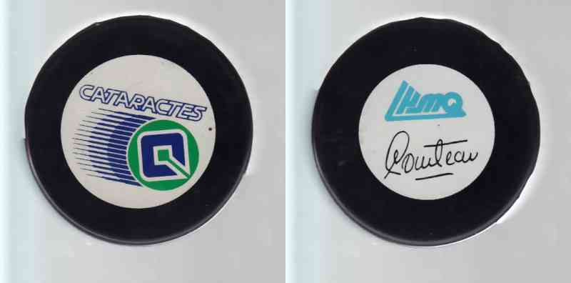 1994-95 QMJHL SLOVAKIA SHAWINIGAN CATARACTES GAME PUCK photo 1994-95 QMJHL SLOVAKIA SHAWINIGAN CATARACTES GAME PUCK photo