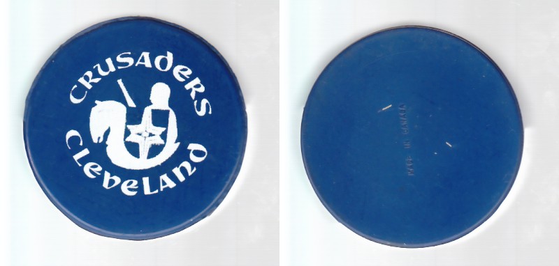 1972-75 WHA BILTRITE CLEVELAND CRUSADERS PUCK photo 1972-75 WHA BILTRITE CLEVELAND CRUSADERS PUCK photo