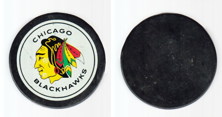 1980-87 NHL VICEROY CHICAGO BLACKHAWKS PUCK photo 1980-87 NHL VICEROY CHICAGO BLACKHAWKS PUCK photo