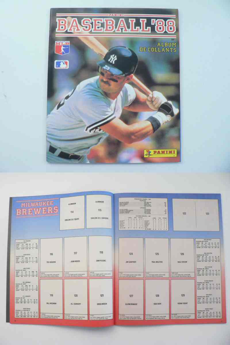 1988 PANINI BASEBALL STICKERS EMPTY ALBUM photo 1988 PANINI BASEBALL STICKERS EMPTY ALBUM photo