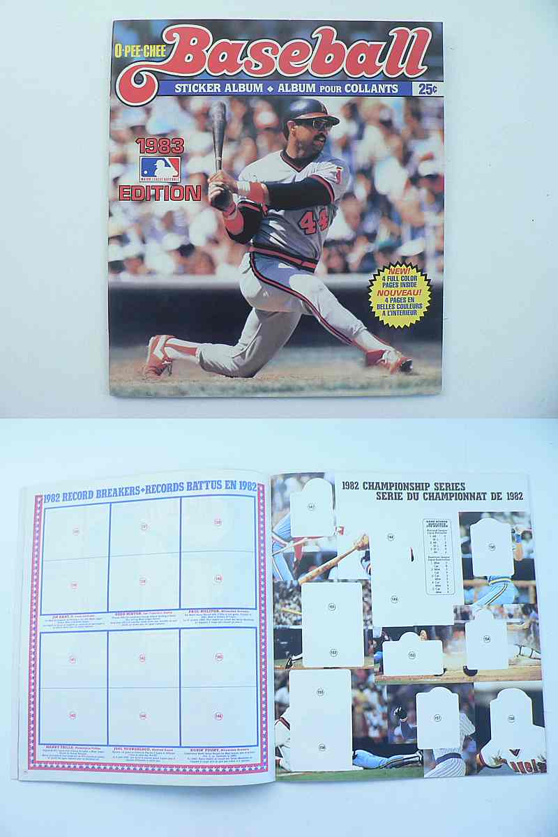 1983 O-PEE-CHEE BASEBALL STICKERS EMPTY ALBUM photo 1983 O-PEE-CHEE BASEBALL STICKERS EMPTY ALBUM photo