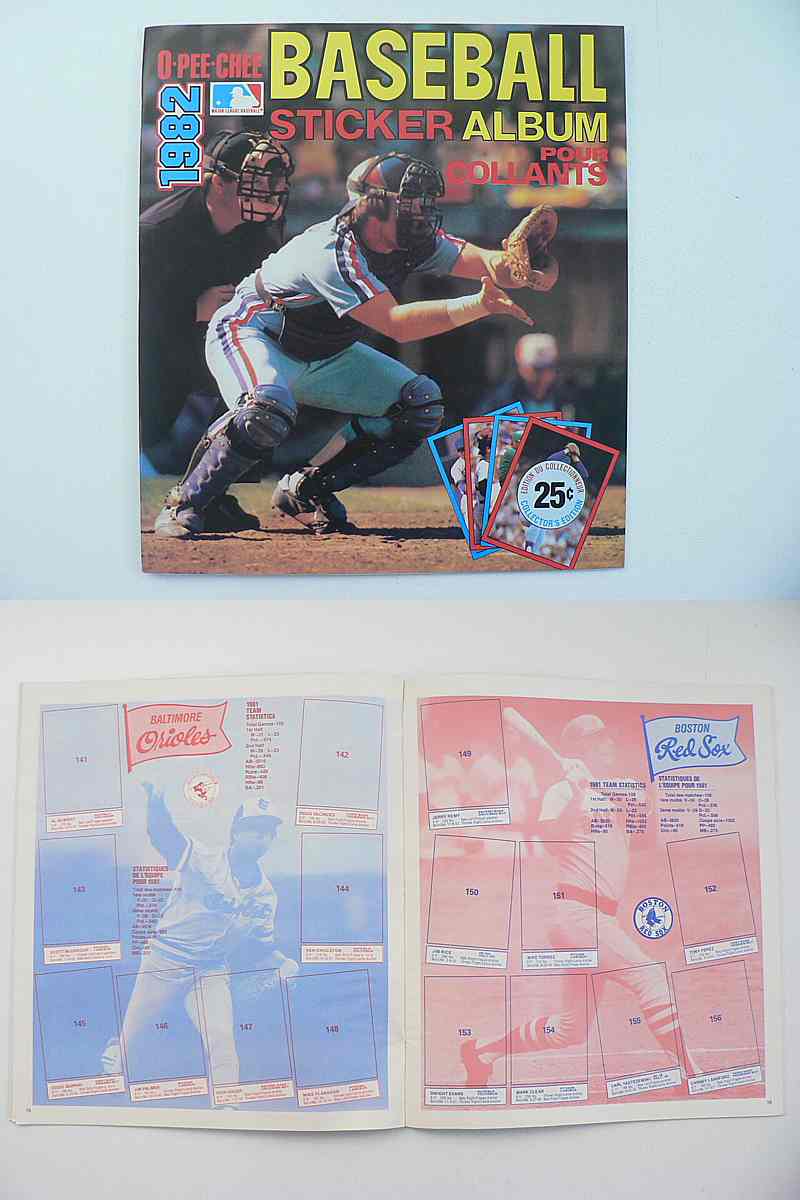 1982 O-PEE-CHEE BASEBALL STICKERS EMPTY ALBUM photo 1982 O-PEE-CHEE BASEBALL STICKERS EMPTY ALBUM photo