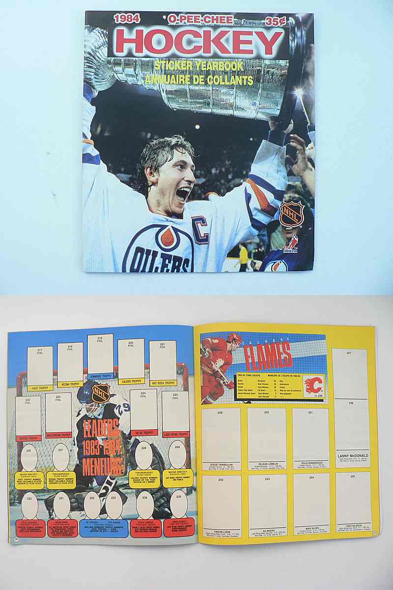 1984-85 O-PEE-CHEE NHL STICKERS EMPTY ALBUM photo 1984-85 O-PEE-CHEE NHL STICKERS EMPTY ALBUM photo