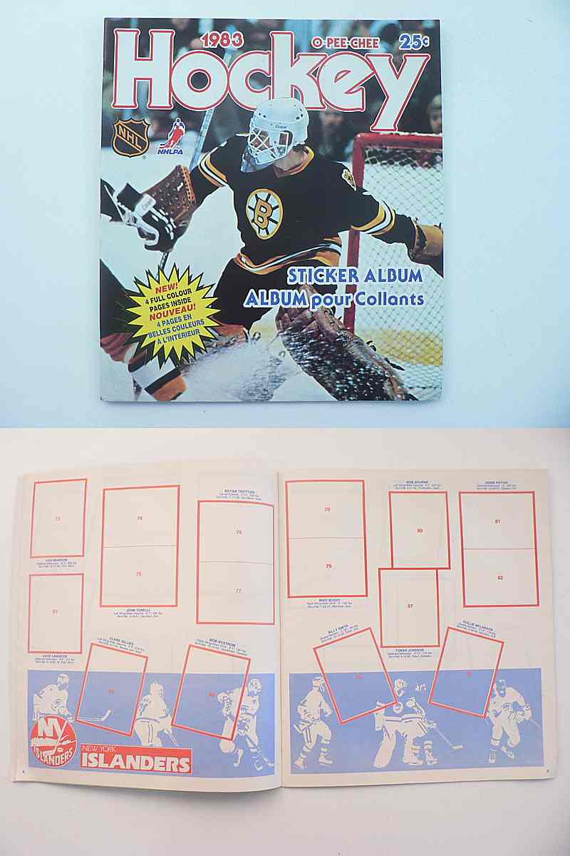1983-84 O-PEE-CHEE NHL STICKERS EMPTY ALBUM photo 1983-84 O-PEE-CHEE NHL STICKERS EMPTY ALBUM photo