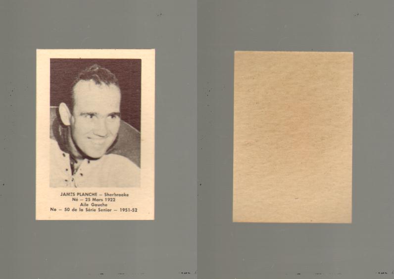 1951-52 LAVAL DAIRY HOCKEY CARD #50 J. PLANCHE photo 1951-52 LAVAL DAIRY HOCKEY CARD #50 J. PLANCHE photo